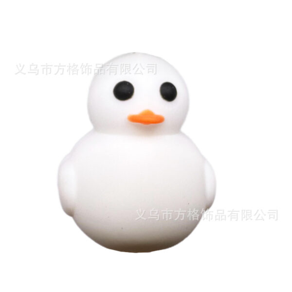 Wholesale 10pcs DIY Cartoon 3D Cute Blue Chick Silicone Beads