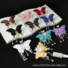 Wholesale colored butterfly diamond ball tassel beads