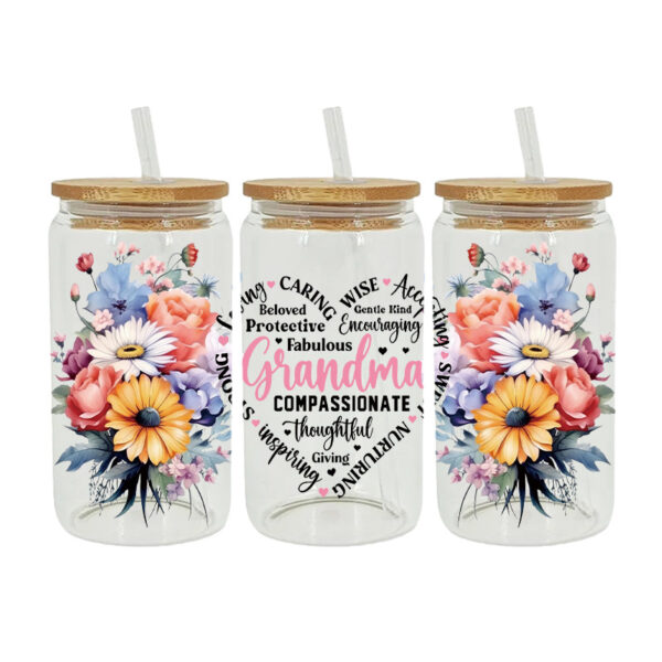 Wholesale UV Transfer Paste Glass Crystal Label Crystal Paste Special Paste for 16oz Glass C 23cmX11cm