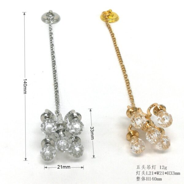 Wholesale Miniature Crystal Pendant Model Dollhouse Doll Accessories