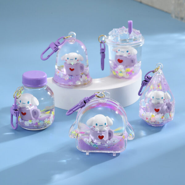 Wholesale Acrylic Sanrio Cinnamoroll Sand Keychain