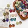 O1CN01tbdEck1Rx7FqmW3D8_2200763052177-0-cib Wholesale Retro Gold-Painted Transparent Bird Round Brand Multi-Color Imrted Czech Glass Beads Loose Beads DIY Handmade Aessories