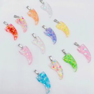 Glow-in-the-dark horn sequins