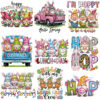 Wholesale Easter Car Rabbit Cartoon UV DTF Ready to Press Transfers Wraps