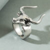 O1CN01tcDcyI1wk40Z1m2Fm_2215451206345-0-cib Wholesale Western style men's bull head ring adjustable