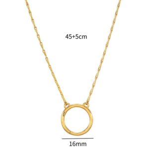 Textured buckle live ring chain