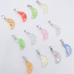 Glow-in-the-dark moon sequins
