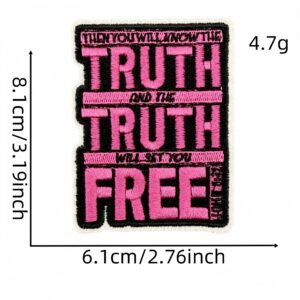 Faith inspirational cloth stickers 9#