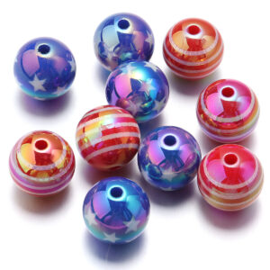 Star Stripes / Diameter 15.5mm, hole 2.7mm (10 pcs/pack)