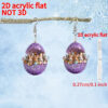 Wholesale Easter Purple Eggshell Rabbit Acrylic Earrings
