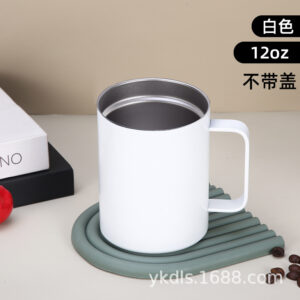 12oz white stainless steel insulated mug (without lid) / 12oz or 360ml.20oz or 600ml