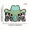 Wholesale Turquoise denim patch