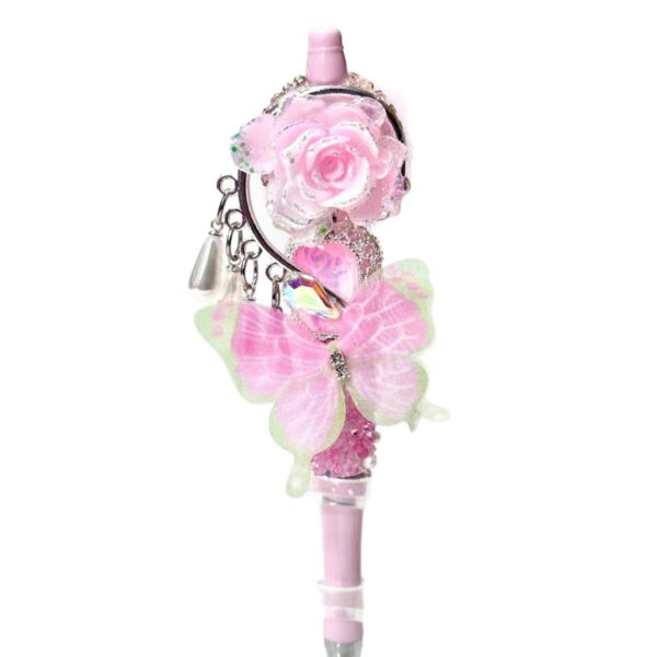 Wholesale Loving Heart Butterfly Heavy Duty Finished Beaded Pen