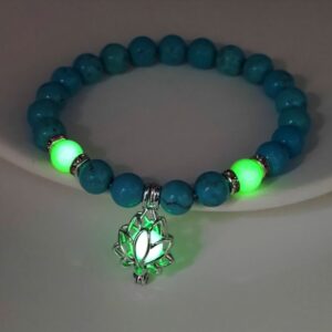 8mm natural blue turquoise green light