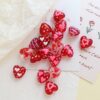 Wholesale 10pcs Crystal Love Glass Straight Hole Acrylic Beads