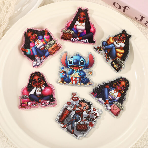 O1CN01tqSygV2MBsab7EN27_2218764819790-0-cib Wholesale DIY Glitter Patchwork Jewelry Aessories for Girls