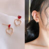 O1CN01trH9VX1jEpsYkK2EX_2212072154517-0-cib Wholesale Sweet red heart-shaped earrings