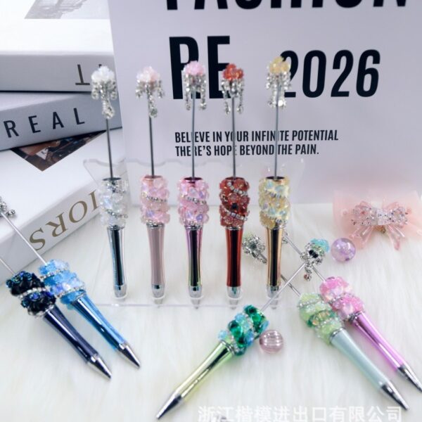 Wholesale pular DIY Pearl Flower Beadable Pen