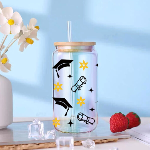 Wholesale UV Transfer Paste Glass Crystal Label Crystal Paste Cross-border Special Paste for 16oz Glass Cup 23cmX11cm