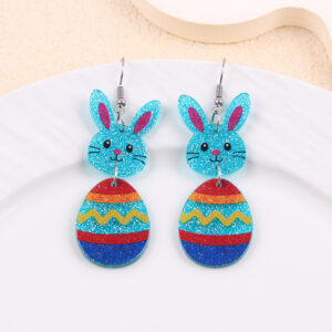 Blue bunny easter egg