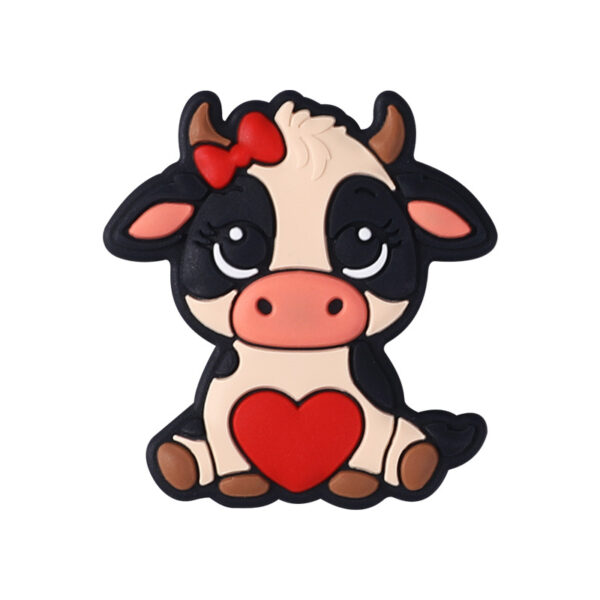 O1CN01tuNb4q1CRJTxGLLNH_2217794230077-0-cib Wholesale 20pcs Creative Valentine's Day Teether Children's Food Grade Material Cartoon Animal Silicone Beads