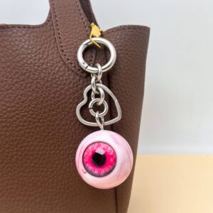 Red eyes (round buckle titanium silver)