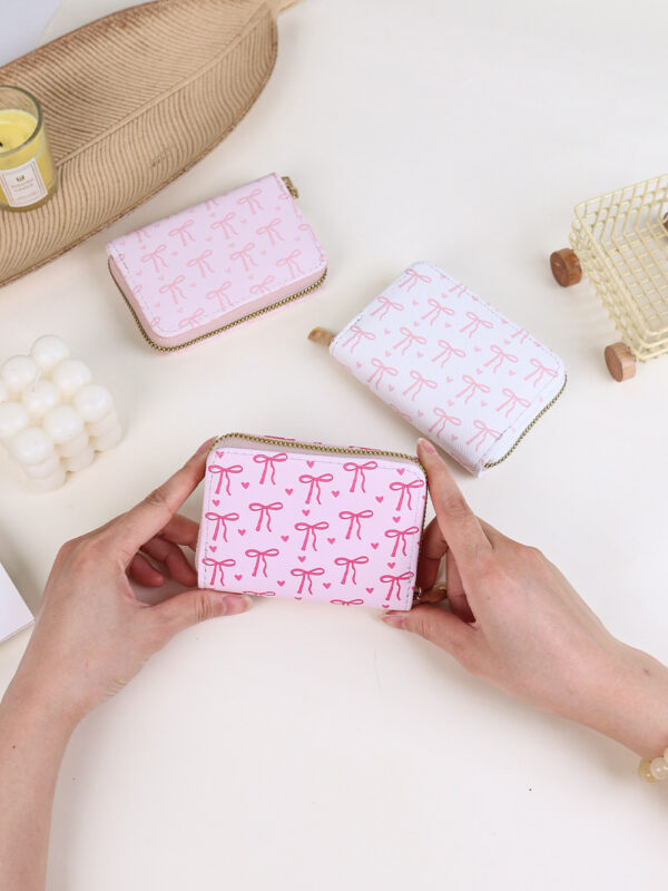 Wholesale Cartoon Sweet Mini Bow Multi Card Pocket Wallet