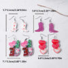 Wholesale Valentine's Day creative pendant colored acrylic earrings