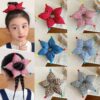 O1CN01twIBis1IuWXry4NwQ_2220877630953-0-cib Wholesale Star Flower Fabric Hair Tie