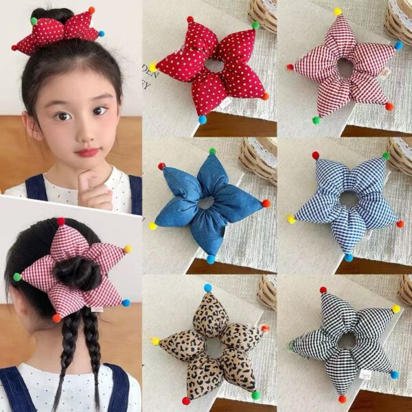 O1CN01twIBis1IuWXry4NwQ_2220877630953-0-cib Wholesale Star Flower Fabric Hair Tie