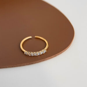 One word zircon ring