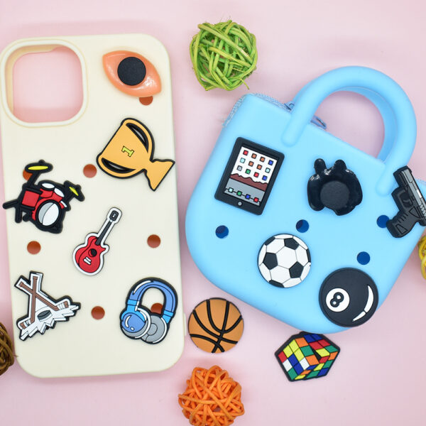 Wholesale DIY Detachable Croc Charms for Boys' Sports Series