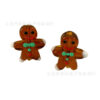 Wholesale Christmas Gingerbread Man Glass Beads