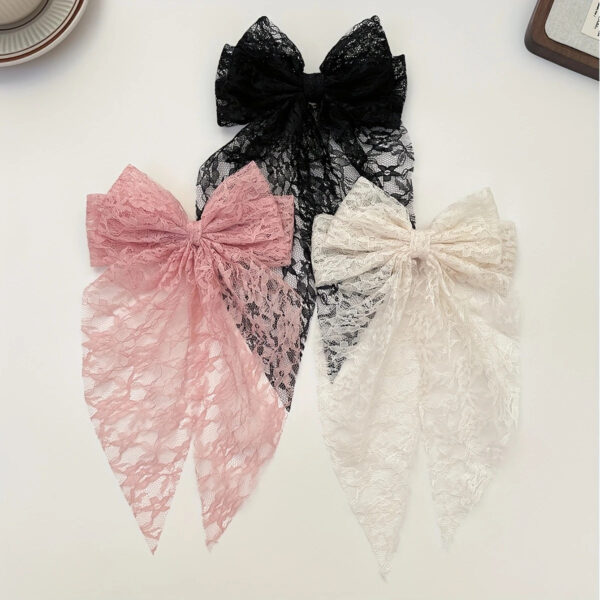 Wholesale Lace Sweet and Cute Bow Hair Clip