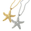 Wholesale Starfish Ocean Series Pendant Stainless Steel Necklace