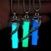 Wholesale Luminous agon Pendant Three-dimensional Cylinical Necklace For Men