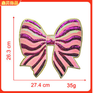 Hot melt glue*purple pink*bow*bow*height 26.3*27.4cm