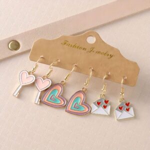 ZCE513/love key 4*1.3cm love 4*1.8cm envelope 3.3*1.3cm