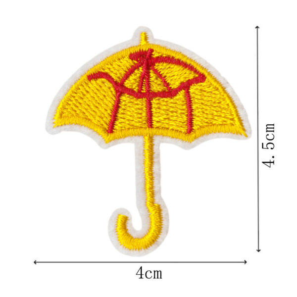 Wholesale Colorful Embroidered Bee Small Umbrella DIY Patches