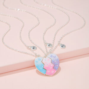 Wholesale Love Split Magnetic Necklace BFF Jewelry
