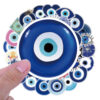 Wholesale 50 Horror Weird Evil Blue Eyes Waterproof Vinyl Stickers