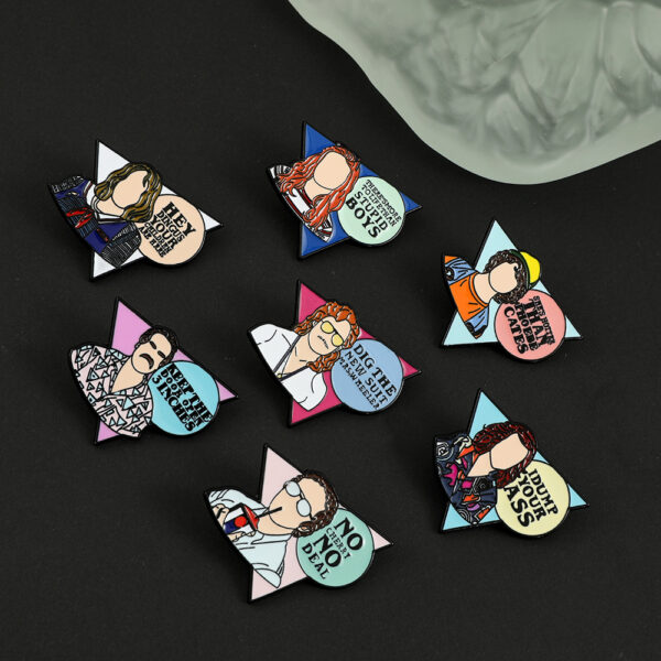 Wholesale Cute cartoon metal badge brooch