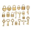 Wholesale Smooth Love Key Love Lock Stainless Steel Pendant