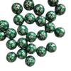 O1CN01uB2A4q1QErIN156nM_2201245431945-0-cib Wholesale 5pcs 20mm Acrylic Christmas Dark Green Snowflake Print Beads