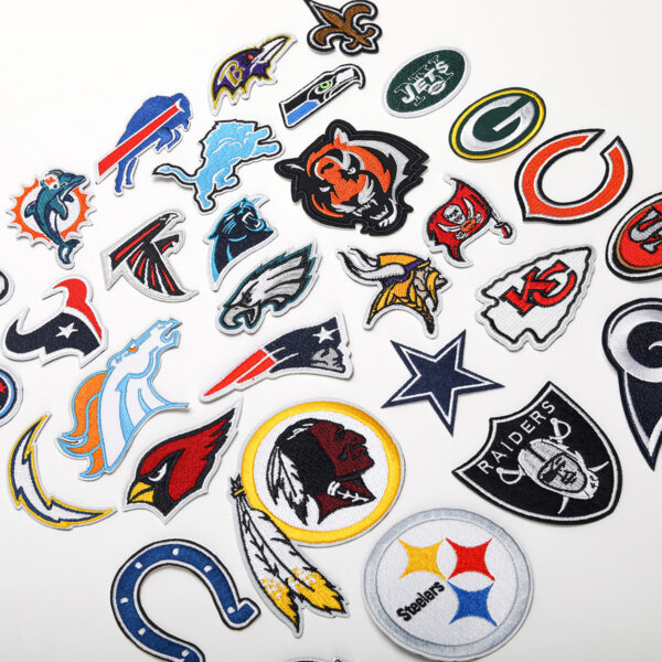 Wholesale Ball sports team emblem embroidery DIY Patches
