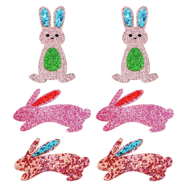 Wholesale Cute Easter Bunny Cartoon Fabric Hair Clip