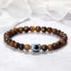 Wholesale Devil's Eye bracelet blue eye beads alloy flower holder bracelet