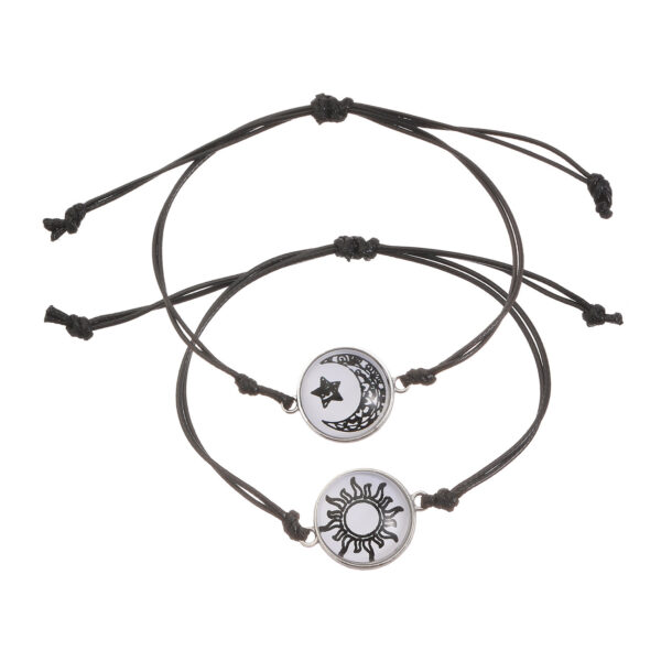 O1CN01uF4sEy1bDRu22lXDh_952103431-0-cib Wholesale Sun Moon Lover Time Gem Luminous Bracelet Hand-woven Cole Bracelet