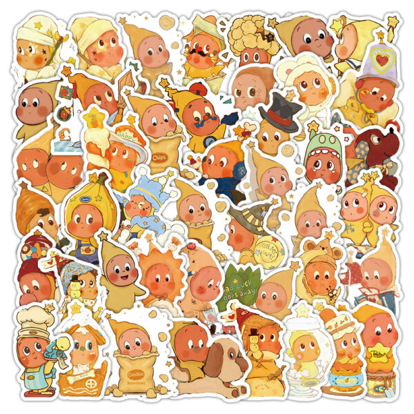 O1CN01uFdPi31QNYyl2VTkt_2206676631964-0-cib Wholesale 50 Cute Cartoon Star People Waterproof Vinyl Stickers OLY Exclusive