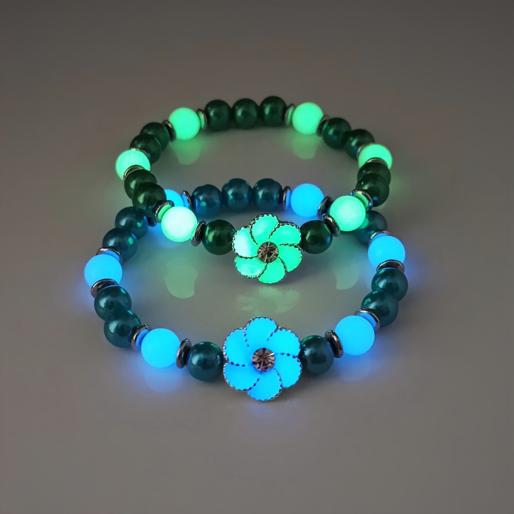 Wholesale eamy Luminous Rotating Suower Bracelet